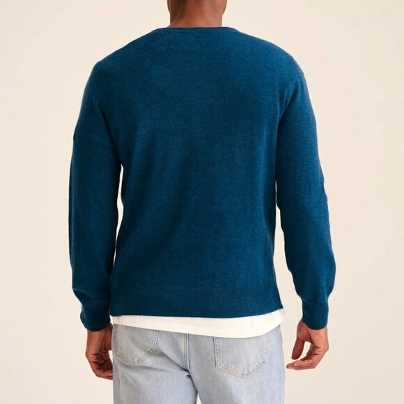 NAADAM The Original Cashmere Sweater, Men's, Peacock Blue, Medium, NWT!! - Picture 3 of 3